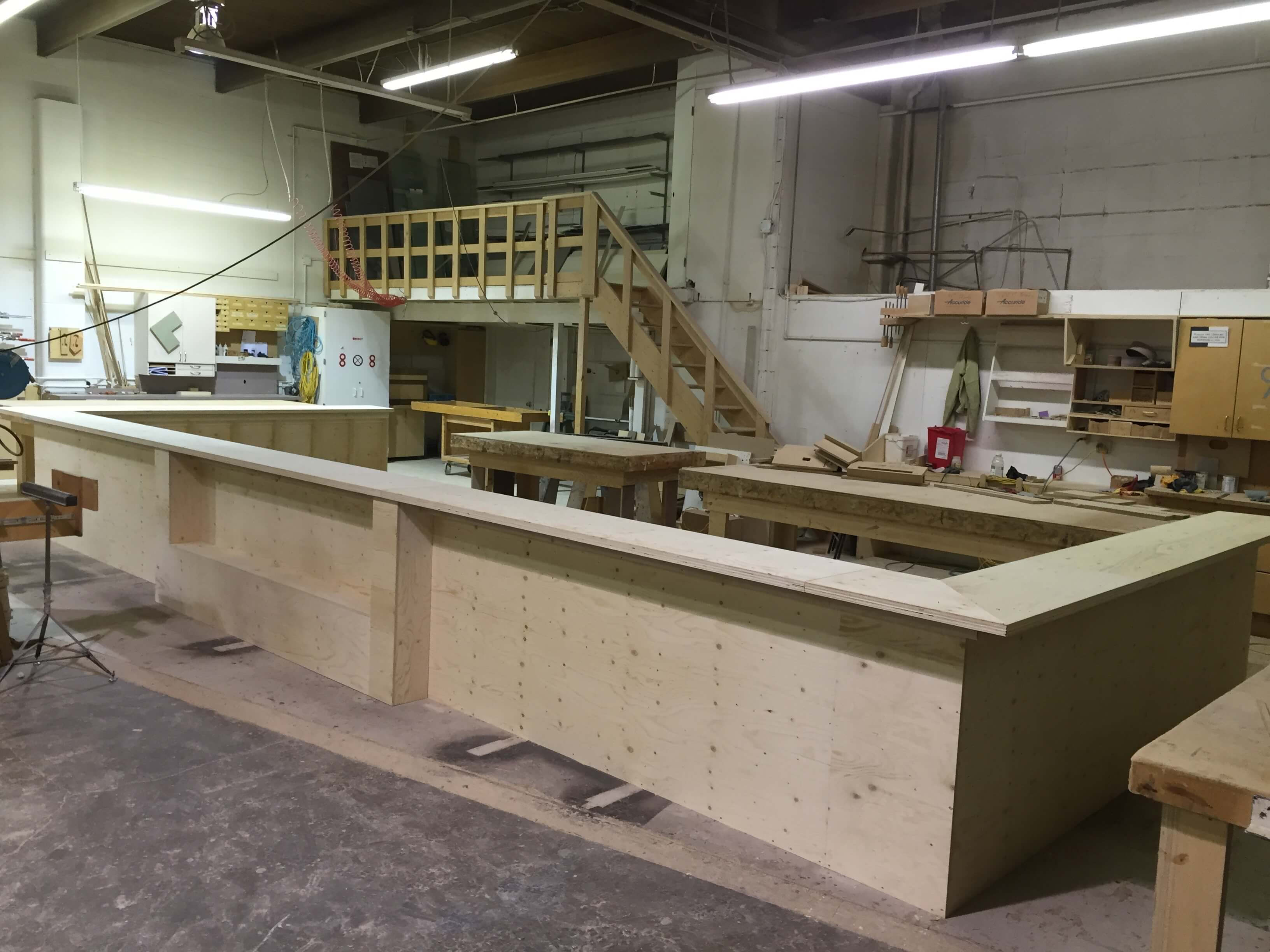antic design commercial millwork install 7
